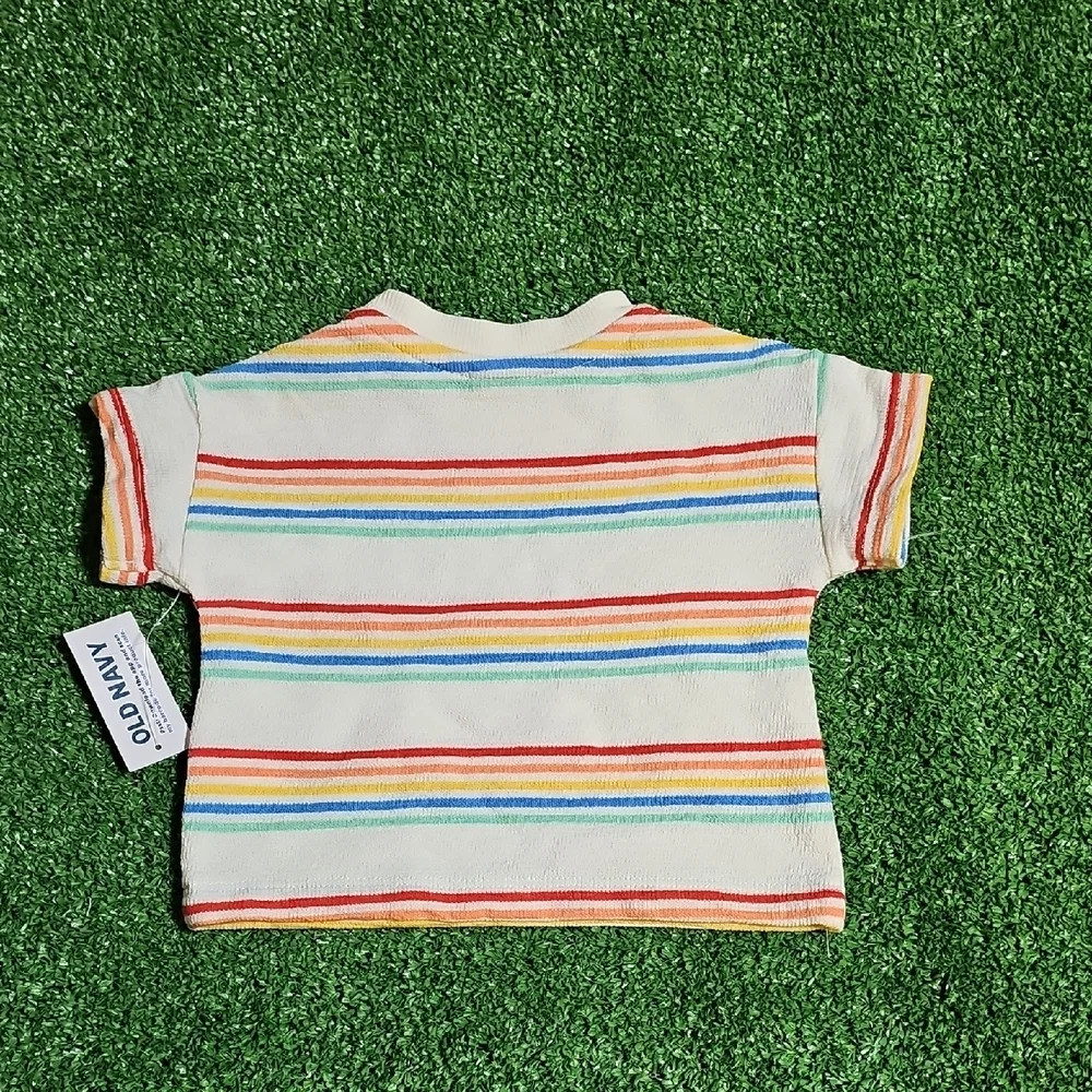 Old Navy Multicolor Striped Kids Tee